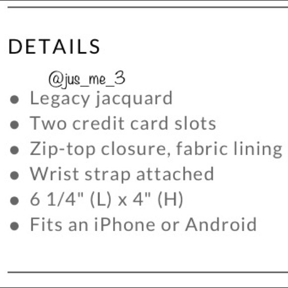 Coach Legacy Jaquard Wristlet Gray/Black/Silver - Picture 2 of 8